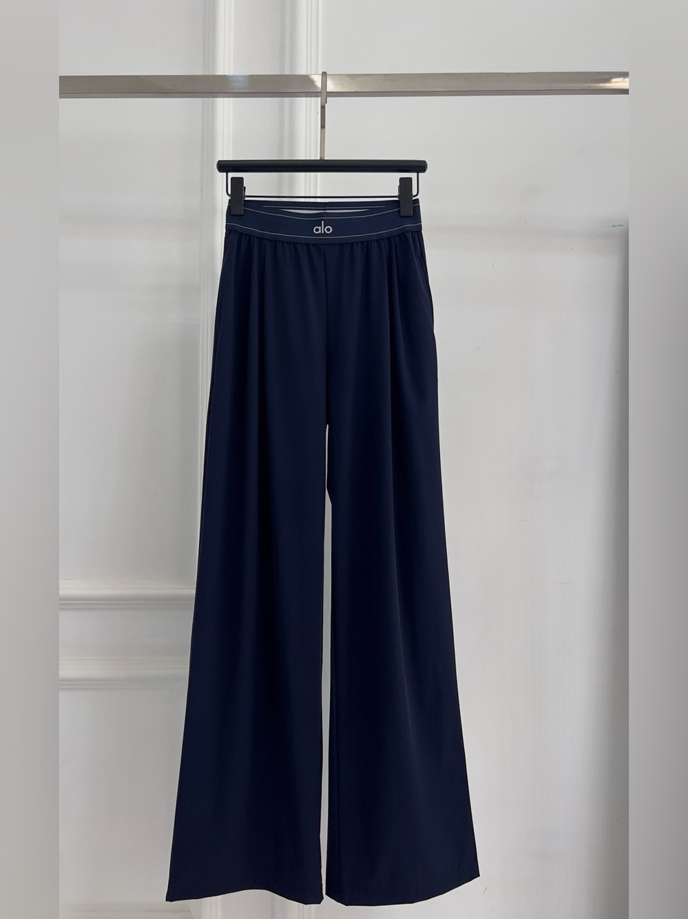 ALO Yoga Navy Wide-Leg Lounge Pants